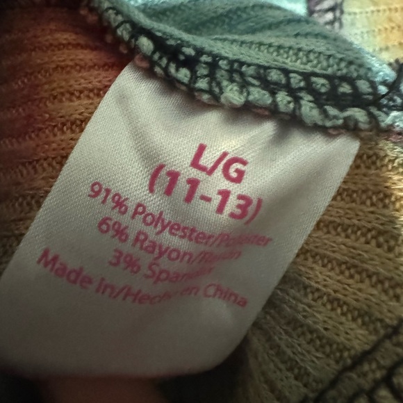 Purple and Orange Long Sleeve Cropped Relaxed Hoodie - Picture 3 of 3